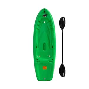 Recruit 6.5 ft. Youth Green Kayak (Paddle Included)