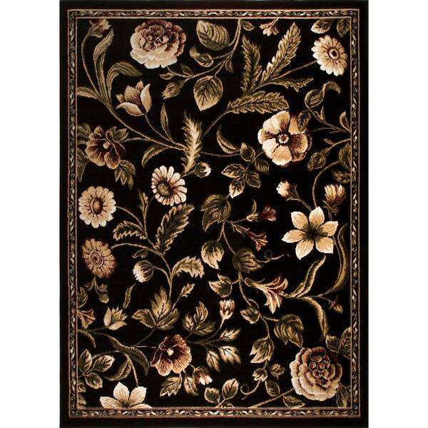 Home Dynamix Optimum Black 8 Ft X 10 Ft Indoor Area Rug 1 11029 450 The Home Depot