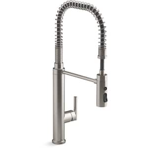 Purist Single-Handle Semiprofessional Kitchen Sink Faucet in Vibrant Stainless