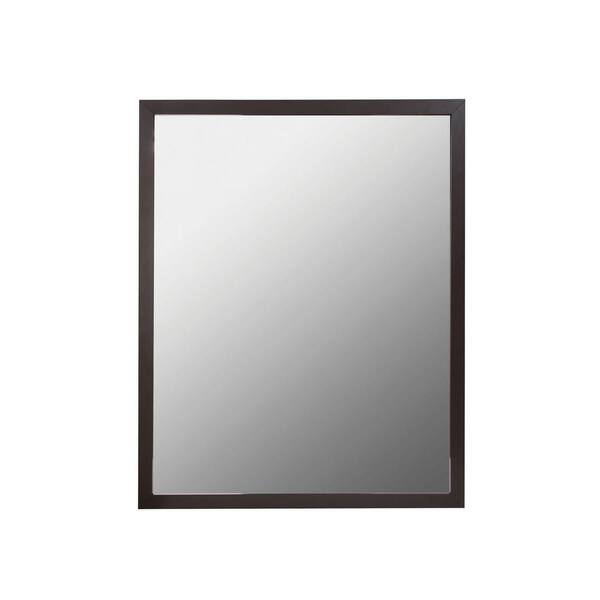 Jimsmaison 24 In W X 30 In H Rectangular Aluminum Framed Wall Bathroom Vanity Mirror In Oil 7442