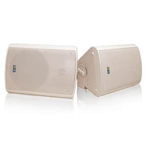 Bluetooth BT Blast 5.25 Indoor/Outdoor Weatherproof Patio Speakers, Beige Rated Industry Best (Pair)