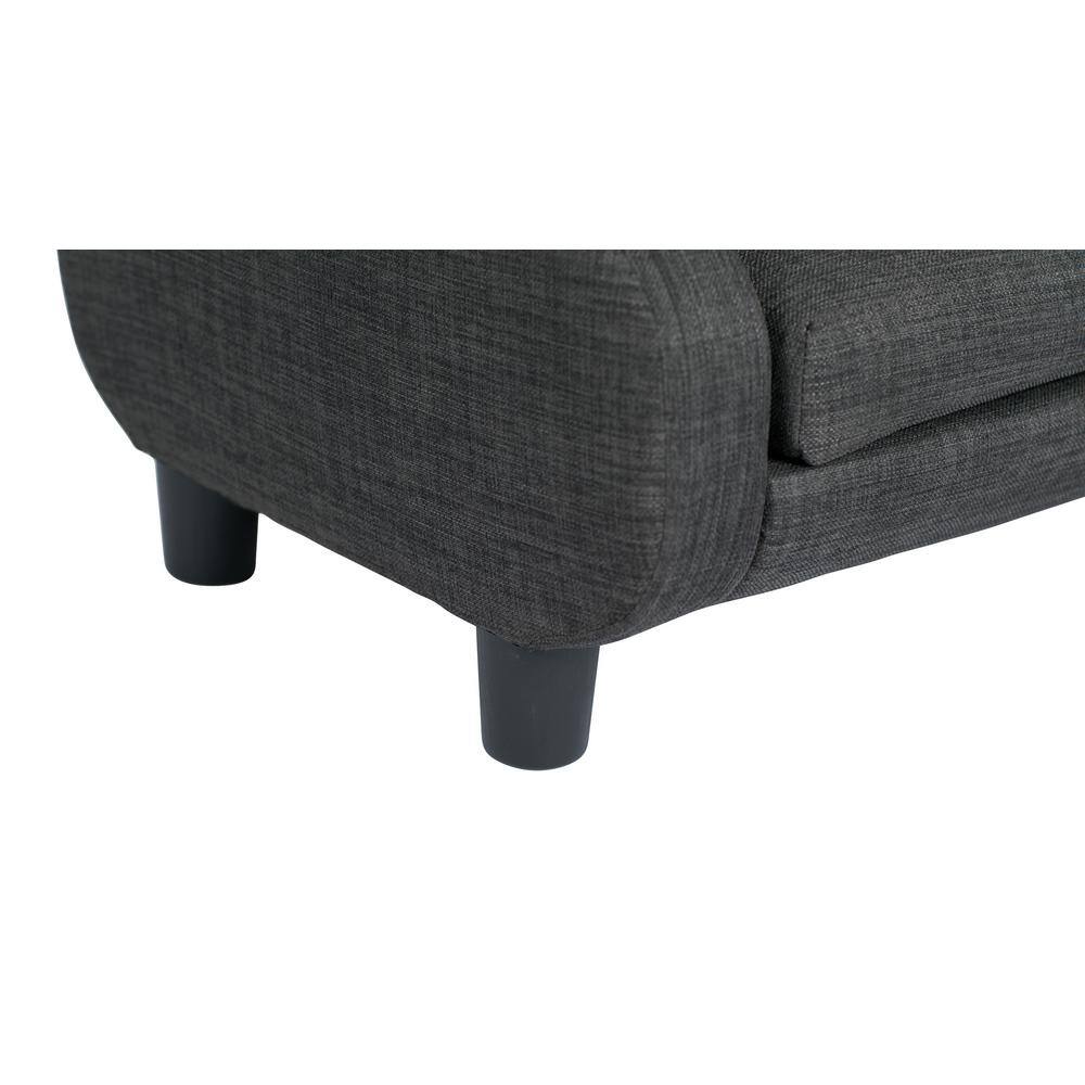 Gray Elevated Pet Sofa with Removable Mattress Cover