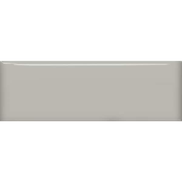 Daltile Restore Ash Gray 4-1/4 in. x 12-7/8 in. Glossy Ceramic