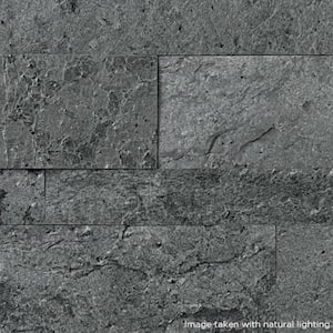 12-Sheets Oyster Gray 24 in. x 6 in. Peel, Stick Self-Adhesive Decorative 3D Stone Tile Backsplash [11.6 sq. ft./pack]