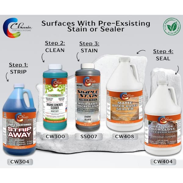 Classic Coatings Systems - 5 gal. CW408 Clear Matte Water Based Interior/Exterior Concrete Sealer