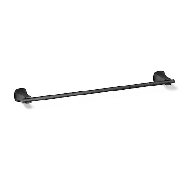 Rubicon 24 in. Wall Mount Towel Bar in Matte Black