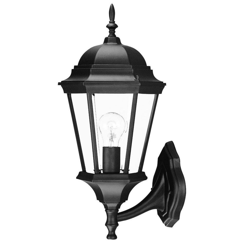 21.5 in. Black Outdoor Hardwired Sconce with No Bulbs Included price history on PriceWatchPro