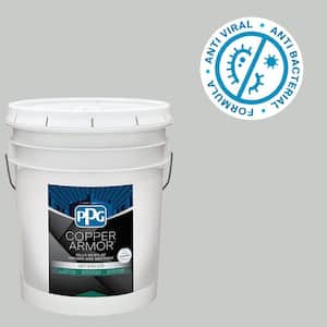5 gal. PPG0994-2 Pittsburgh Gray Eggshell Antiviral and Antibacterial Interior Paint with Primer