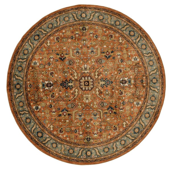 Home Decorators Collection Mariah Spice 8 ft. Round Indoor Area Rug