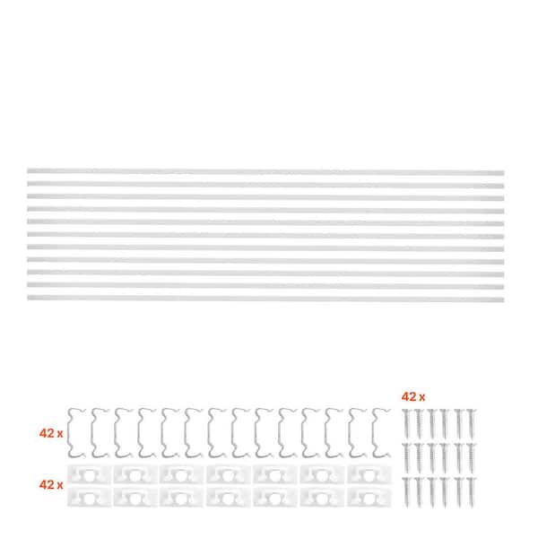 LED Aluminum Channel, 10-Pack 6.6 ft. /2M, Trimless Recessed Light Drywall LED Strip Diffuser Channel, for Wall