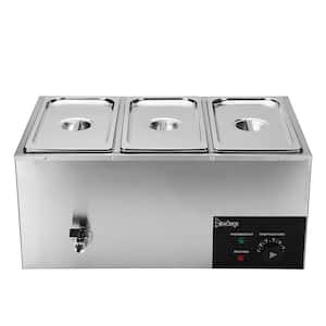 6.9 qt. Electric Stainless Steel Buffet Server with 3 Crocks
