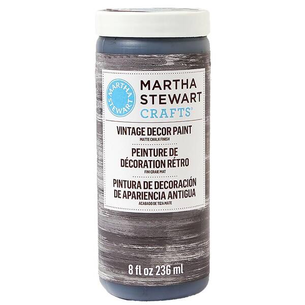 Martha Stewart Crafts Vintage Decor 8 oz. Beetle Black Matte Chalk Finish Paint