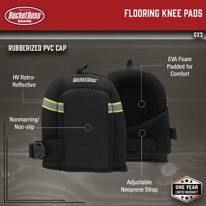 Gelfoam Soft Cap Flooring Work Knee Pads (1-Pair)