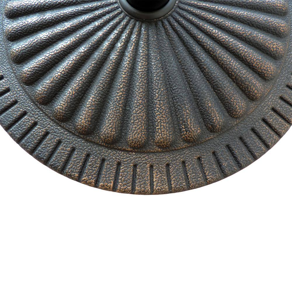 Bronze Textured Metal 31-lb Classic Patio Umbrella Base