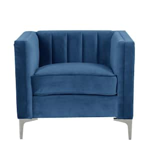 Morden Fort 32 in. W Mid-Century Channel Tufted Velvet Accent Sofa ...