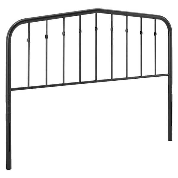 MODWAY Lennon Black Queen Metal Headboard MOD-6166-BLK - The Home Depot