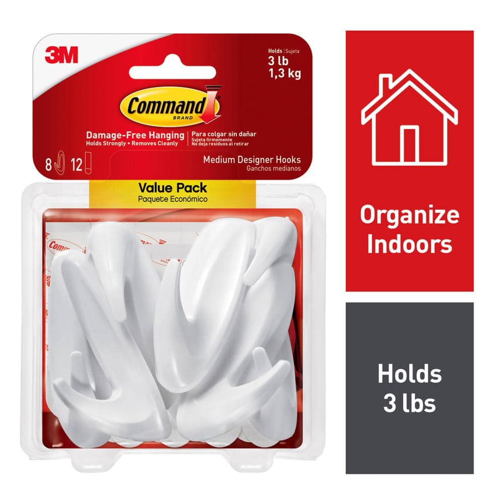Command™ Designer Hook with Water-Resistant Strips 17081B-ES