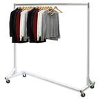 Silver Metal Garment Clothes Rack 63 in. W x 62 in. H