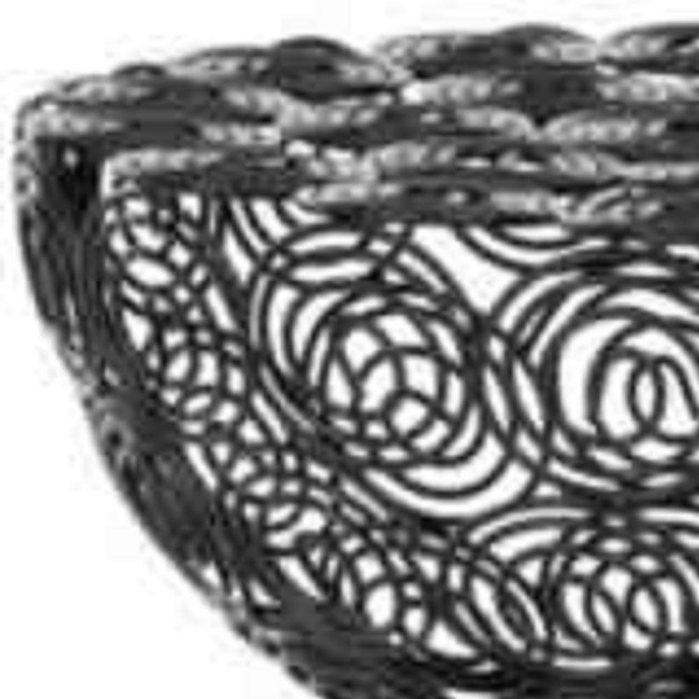 Leila Black Iron Wire Novelty Accent Table