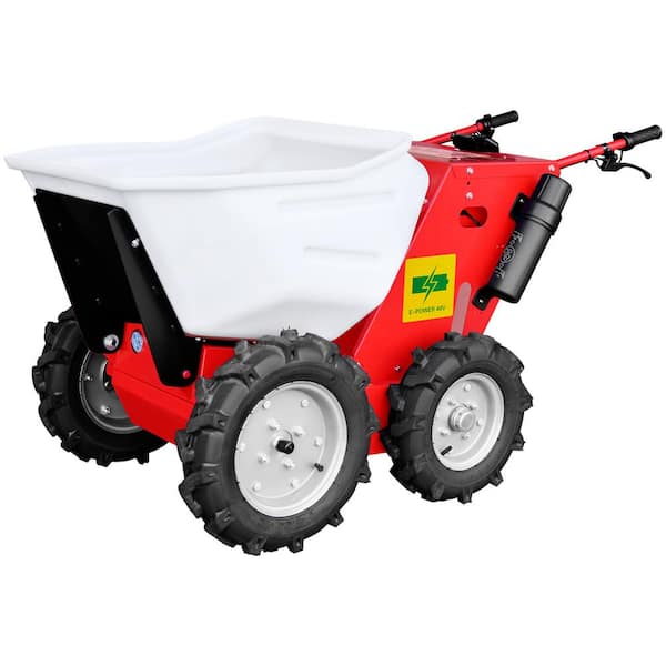 30 in. Concrete Power Buggy Electric Battery Mini Dumper 660 lbs. Bucket Capacity