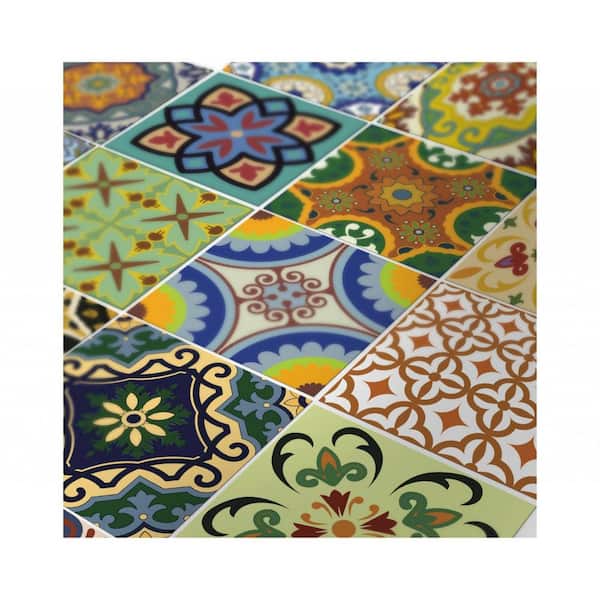 HomeRoots 6 in. Vinyl Yellow Unthemed Indoor Wall Decor