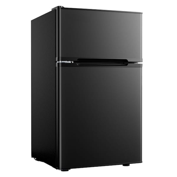 SIMZLIFE 19 in. 3.2 cu. ft. Mini Refrigerator in Black with 7