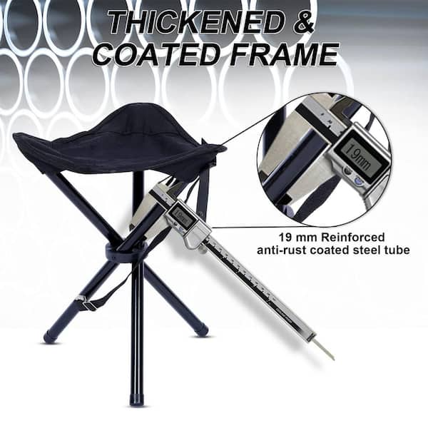 Portable Folding Stool Tripod Chair Travel Fishing Camping Collapsible Seat  USA