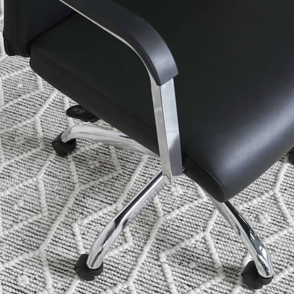 DEVON & CLAIRE Ned Adjustable High Back Office Chair, White ST