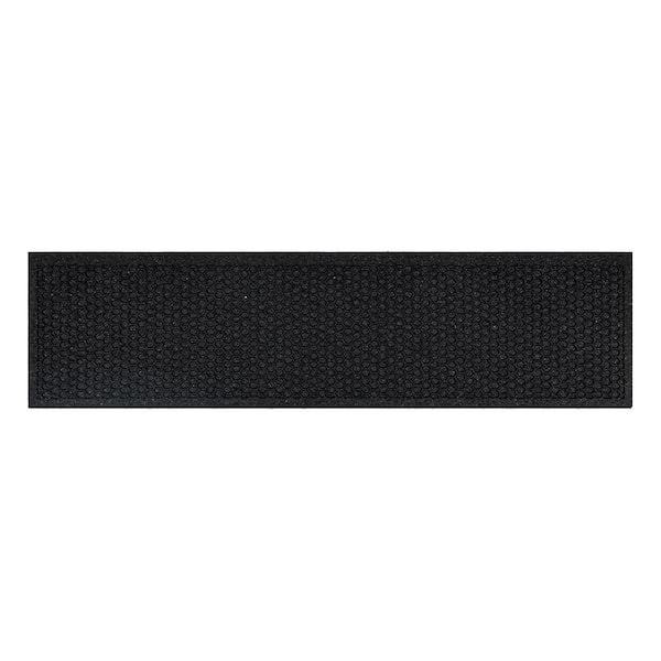 Honeycomb Black 9 in. x 35 in. Rubber Stair Tread Cover