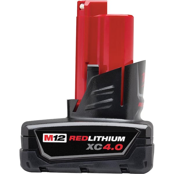 Milwaukee - M12 12V Lithium-Ion Cordless Rotary Tool with One M12 4.0 Ah and One M12 2.0 Ah Battery Pack and Charger