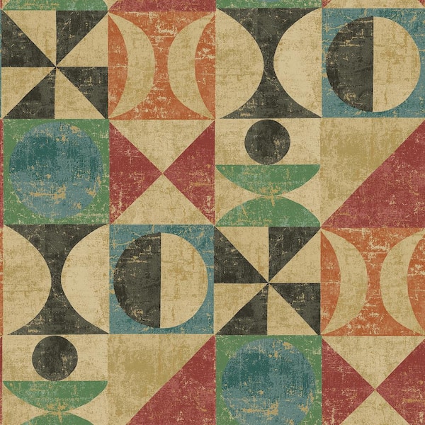 SURFACE STYLE Take Form Onyx Vinyl Peel and Stick Wallpaper Roll ( Covers 30.75 sq. ft. )