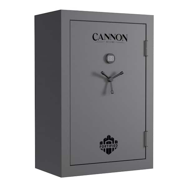 FORTIFIED, 73 GUN CAPACITY, FIRE RESISTANT SAFE, ELECTRONIC LOCK W/ BACKUP KEY, DARK GREY PEBBLE