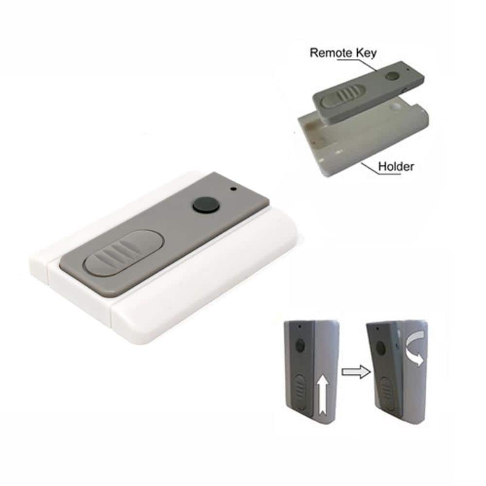Aleko Wireless Gray and White Push Button Keypad