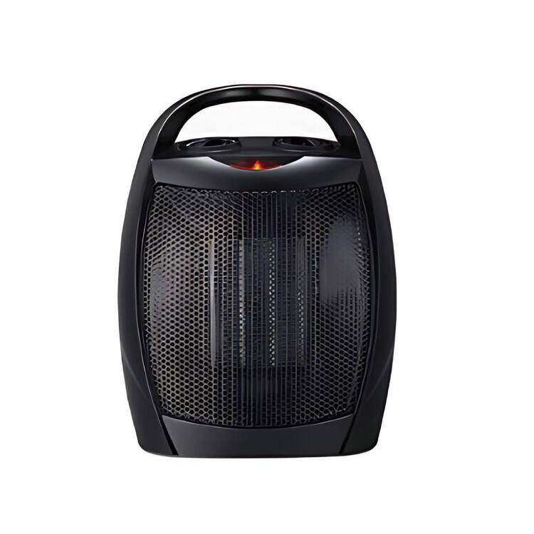 R.W.FLAME 1,500-Watt Compact Indoor Small Ceramic Electric Heater with Adjustable Thermostat and Carry Handle, Black