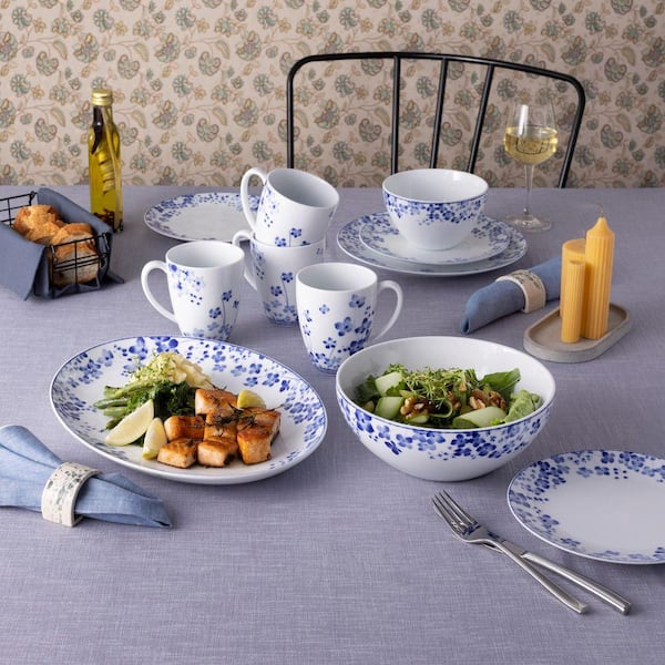Noritake Bloomington Road Blue 10.5 in. (Blue) Porcelain Dinner