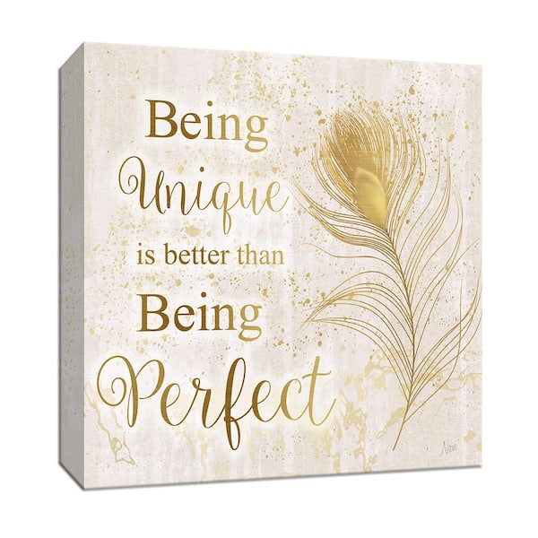 PTM Images 15 in. x 15 in. ''Feather Perfect'' Canvas Wall Art