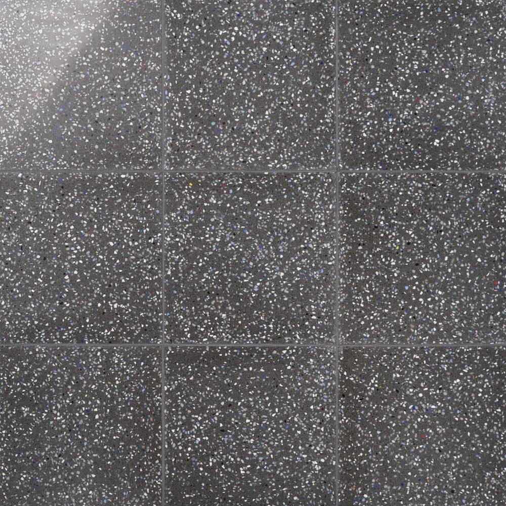 Raleigh Glass Charcoal Nautical Blue 16.14 in. x 16.14 in. Polished Terrazzo Floor and Wall Tile (3.61 Sq. Ft. / Case) price history on PriceWatchPro