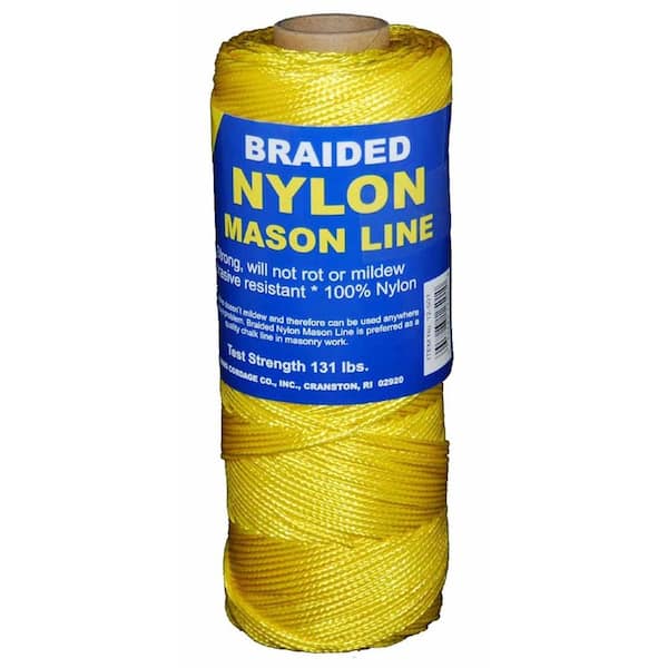 T.W. Evans Cordage #1 x 1000 ft. Braided Nylon Mason Line in Yellow 12-504  - The Home Depot