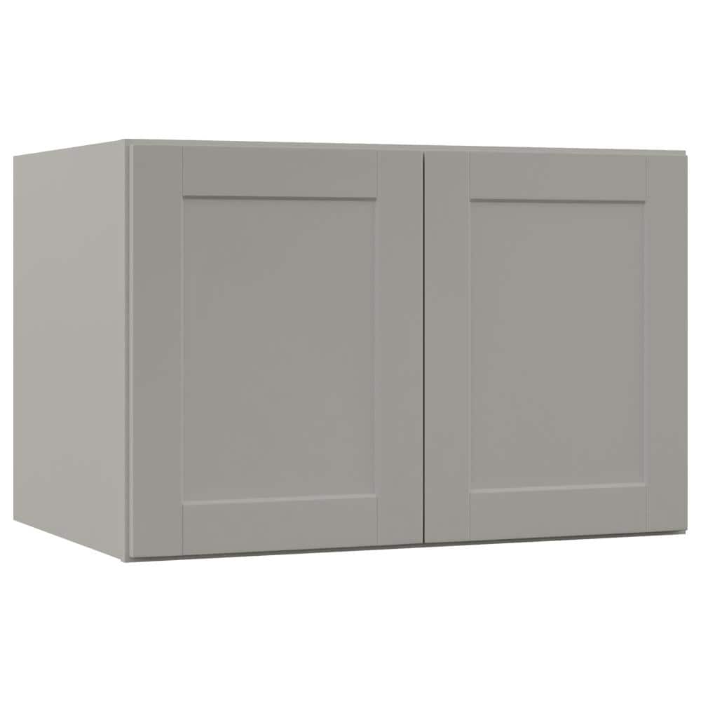 Shaker 36 in. W x 24 in. D x 24 in. H Assembled Deep Wall Bridge Cabinet in Dove Gray price history on PriceWatchPro
