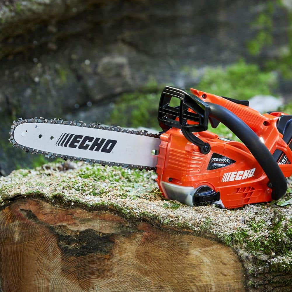 ECHO DCS-2500T-12C1 EFORCE 12 In. 56V Cordless Battery Chainsaw With 2 ...