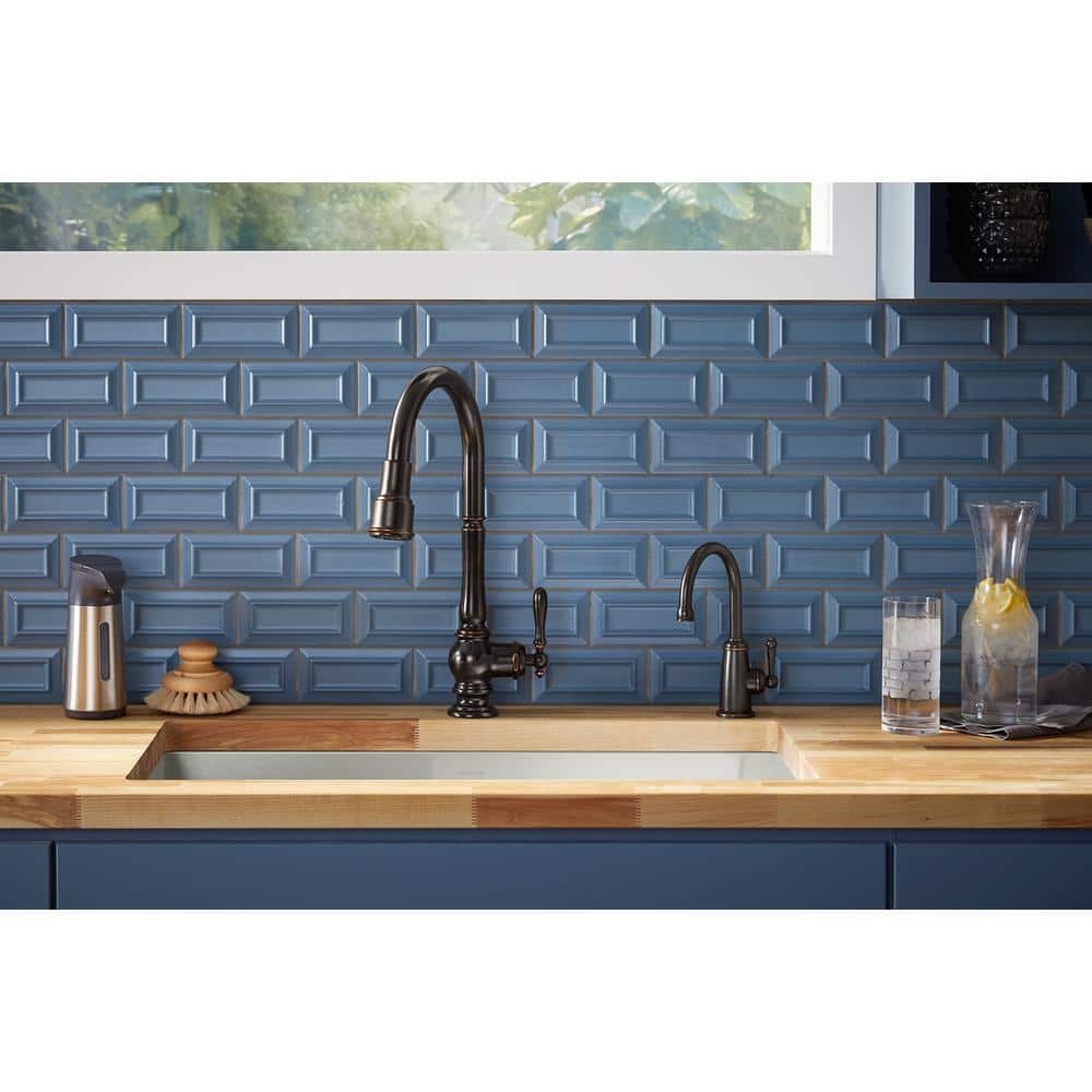 Oil-Rubbed Bronze Pull-Down Kitchen Faucet with Spray