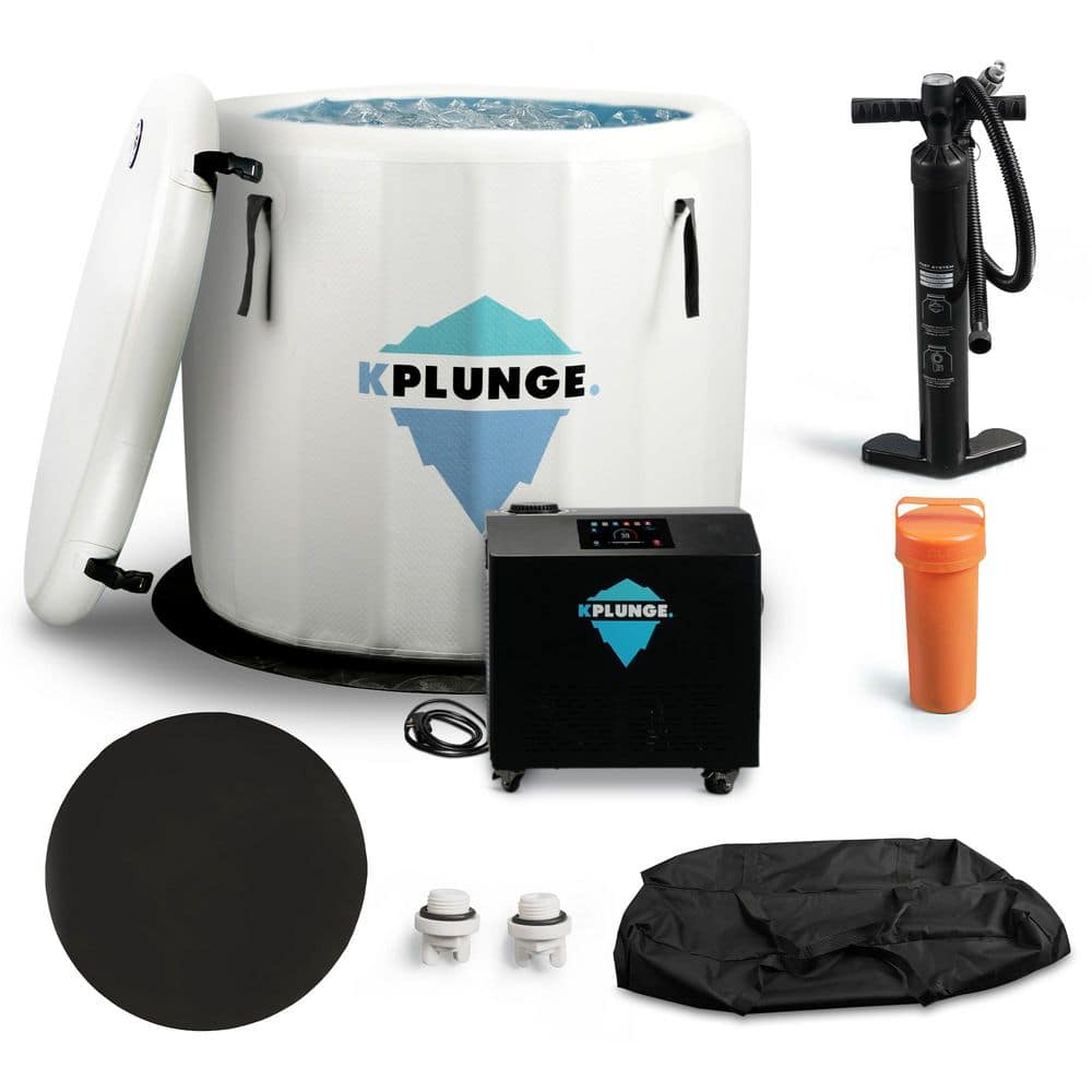 Arctic Fox 1-Person 0-Jet Inflatable Cold Plunge Ice Bathtub/Hot Tub with PVCInsulated Lid 1HPChiller and Heater in Gray price history on PriceWatchPro