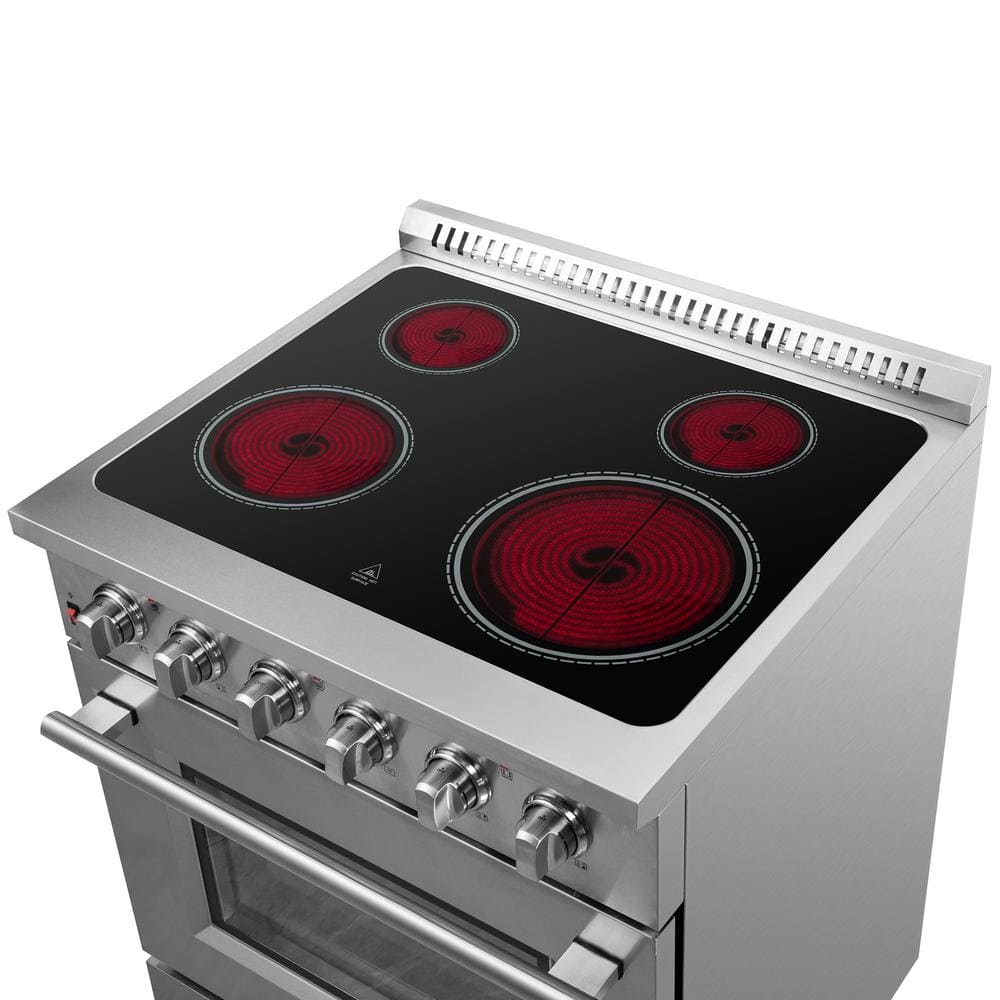 Galiano 30-inch Stainless Steel Freestanding Electric Range with Air Fryer
