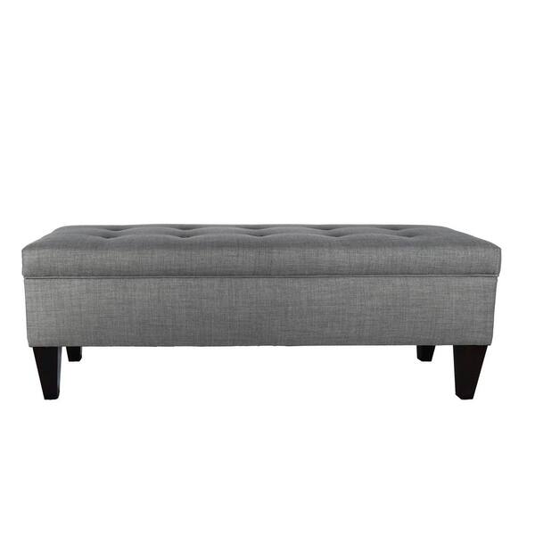 MJL Furniture Designs Brooke HJM100-3 10-Button Tufted Upholstered Long Storage Bench