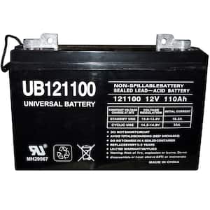 UPG 12-Volt 100 Ah AGM Rechargeable Battery w/I6 Terminals 45973 - The Home  Depot