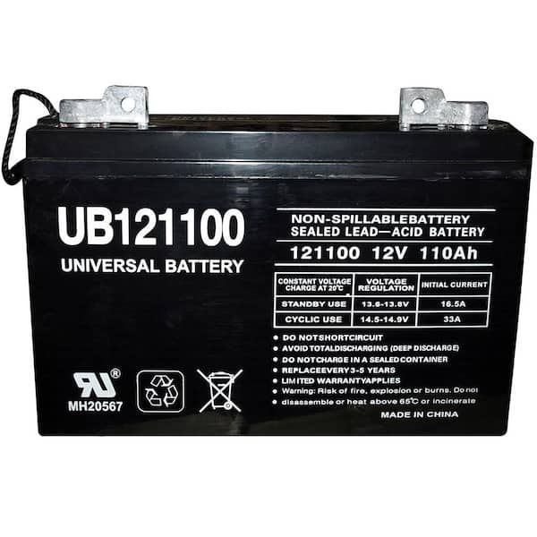 UPG 12-Volt 110 Ah FL1 Terminal Sealed Lead Acid (SLA) AGM Rechargeable Battery
