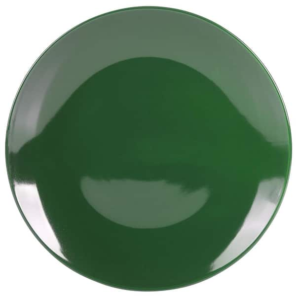 C.A.C. RFR-21, 12-Inch Stoneware Dark Green Plate, DZ