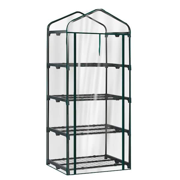 Karl home 27 in. W x 19 in. D x 62 in. H PVC-Covered Portable Greenhouse