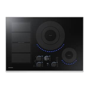 30 in. Induction Cooktop with Stainless Steel Trim with 5 Elements and Flex Zone Element