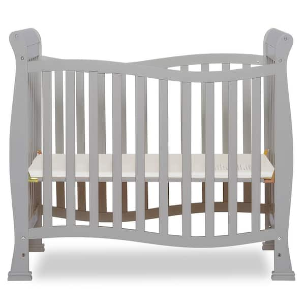 Grey best sale mini crib